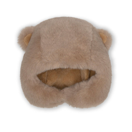 Lien Bear Hood - 0m to 3Y - Grey Brown par MINI A TURE - Hats, Mittens & Slippers | Jourès