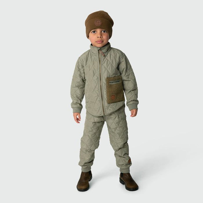 Lou Thermo Jacket - 2Y to 4Y - Grey Green par MINI A TURE - MINI A TURE | Jourès