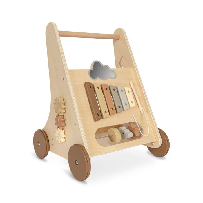 Wooden Activity Wagon - Natural par Konges Sløjd - Musical toys | Jourès
