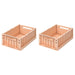 Weston storage box - Pack of 2 - Tuscany rose par Liewood - Storage | Jourès
