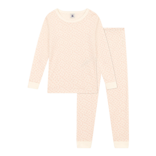 Organic Cotton 2-pce Pyjamas - 2Y to 6Y - Roses par Petit Bateau - Pajamas | Jourès