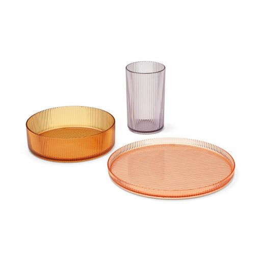 Kain dinnerware set - Misty / Lilac mix par Liewood - Plates & Bowls | Jourès