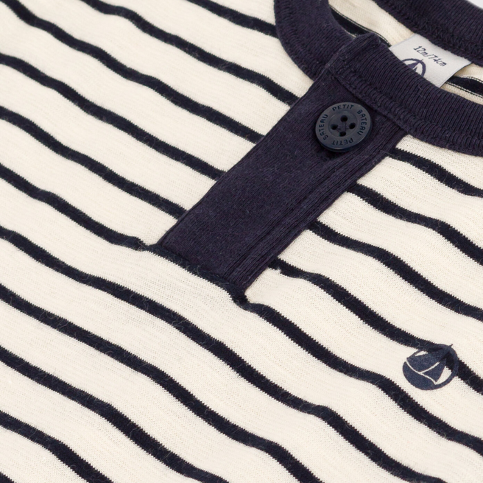 T-Shirt - 6M to 36M - Blue Stripes par Petit Bateau - T-shirts, sweaters & cardigans | Jourès
