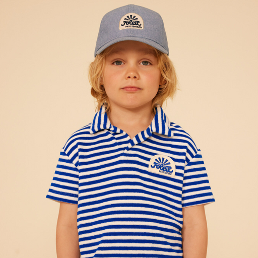 Polo Shirt - 3Y to 6Y - Blue / Avalanche Stripes par Petit Bateau - Clothing | Jourès