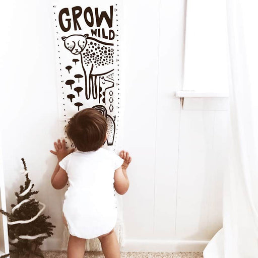 Canvas Growth Chart - Safari par Wee Gallery - Baby - 6 to 12 months | Jourès