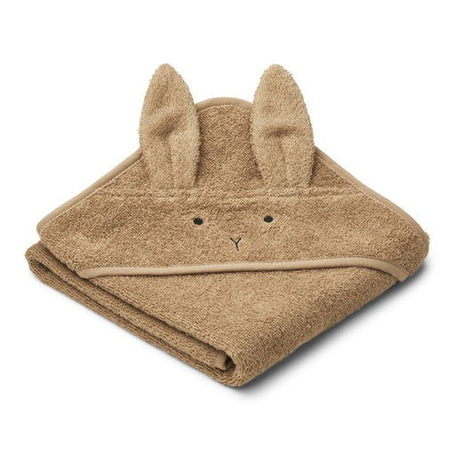 Albert Hooded Towel - Rabbit / Oat par Liewood - Towels and Washcloths | Jourès