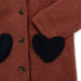 Calin heart coat - 18m to 4Y - Canyon Rose par Konges Sløjd - Jackets, Coats & Onesies | Jourès