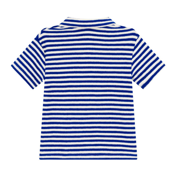 Polo Shirt - 3Y to 6Y - Blue / Avalanche Stripes par Petit Bateau - New in | Jourès
