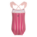 Bathing Suit - 4Y to 6Y - Red Stripes par Petit Bateau - Swimsuits | Jourès