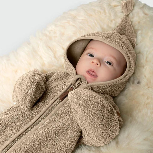 Combinaison en teddy Adel - 3m à 12m - Sand Dollar par MINI A TURE - Combinaisons d'hiver pour bébé | Jourès