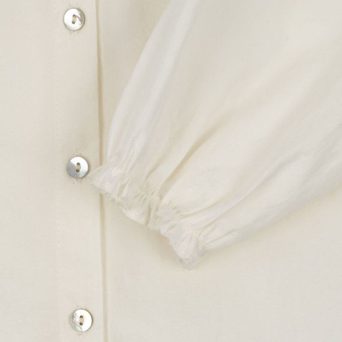 Rilo Collar Blouse - 2Y to 4Y - Optic White par Konges Sløjd - T-shirts, sweaters & cardigans | Jourès