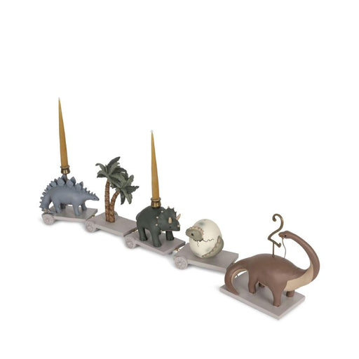 Bougeoir d'anniversaire en céramique - Dinomite par Konges Sløjd - Les amis dinosaures | Jourès