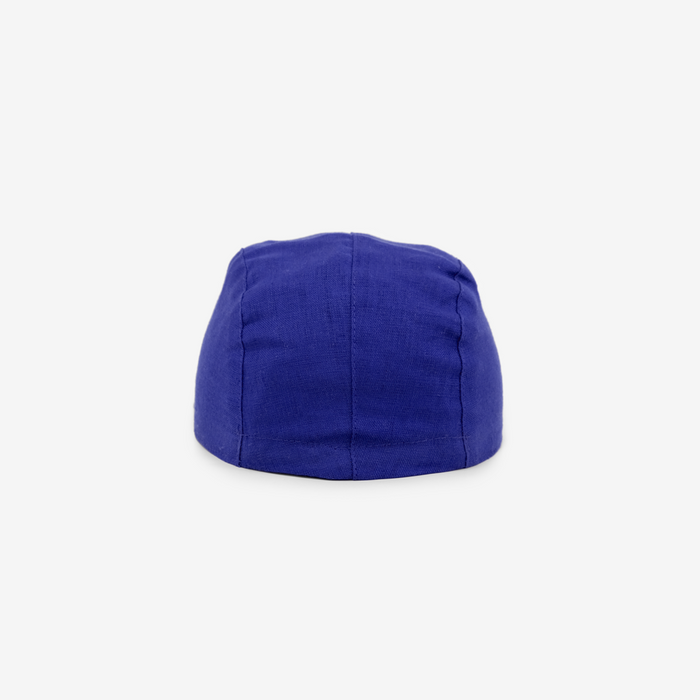 Caribou 5-panel linen Cap - Kids - S,M,L - Blue par Caribou - Sun hats | Jourès