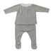 Long Sleeves Newborn Set - 1m - Grey par Dr.Kid - Baby Shower Gifts | Jourès