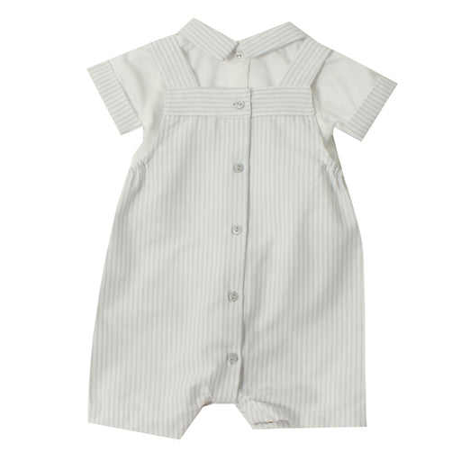 Ensemble salopette et chemise pour nouveau-né - 1m à 12m - Gris pâle par Dr.Kid - 50$ à 100$ | Jourès