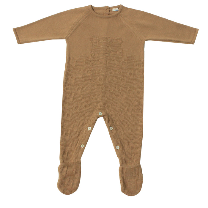 Long Sleeve Newborn Onesie - 1m to 12m - Brown par Dr.Kid - Baby Shower Gifts | Jourès