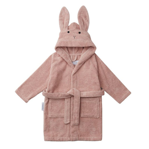 Lily bathrobe - 1 to 4Y - Rabbit  / Rose par Liewood - Towels and Washcloths | Jourès