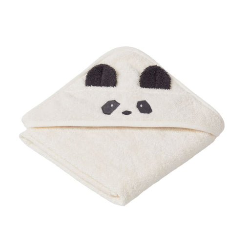 Augusta Hooded Towel - Panda / Creme de la creme par Liewood - Bathroom | Jourès