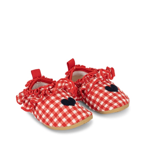 Soline Frill Swim Shoes - Size 22 to 29 - Barbados Cherry par Konges Sløjd - Accessories | Jourès