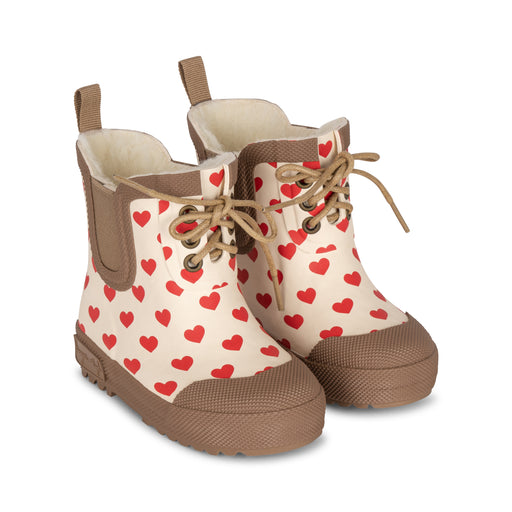 Winter Rubber Thermo Boots - Size 22 to 30 - Coeur Rouge par Konges Sløjd - Shoes | Jourès