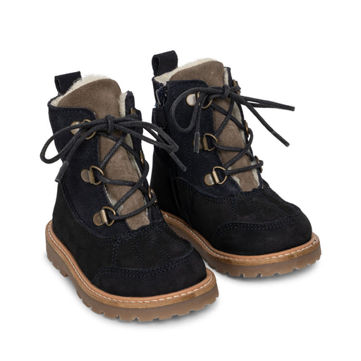 Zuri Winter Boots - Suede - Size 22 to 28 - Total Eclipse par Konges Sløjd - Shoes | Jourès