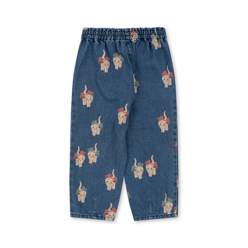 Magot Denim Pants - 2Y to 4Y - Bow Kitty par Konges Sløjd - Pantalons & Shorts | Jourès