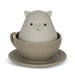 Silicone Bath Toys - Cup Set - Stone par Konges Sløjd - Bathroom Accessories | Jourès