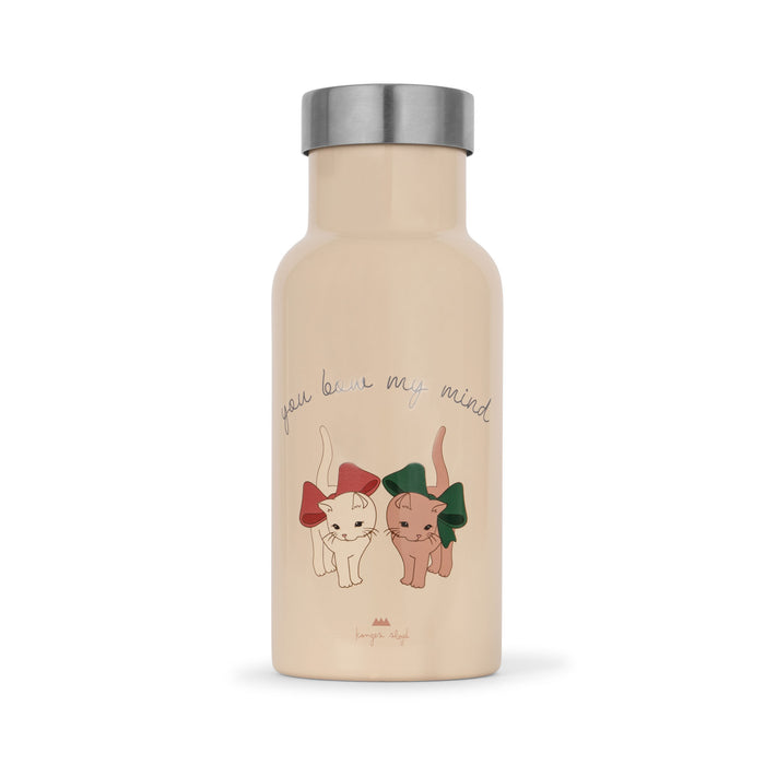 Stainless Steel Thermo Bottle - Bow Kitty par Konges Sløjd - Outdoor mealtime | Jourès