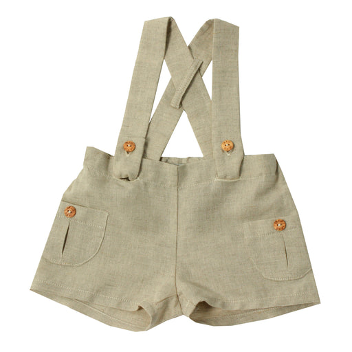Newborn Shorts and Suspenders -12m - Beige par Dr.Kid - Clothing | Jourès