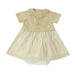 Newborn Dress and Bloomer - 1m to 12m - Beige par Dr.Kid - The Flower Collection | Jourès