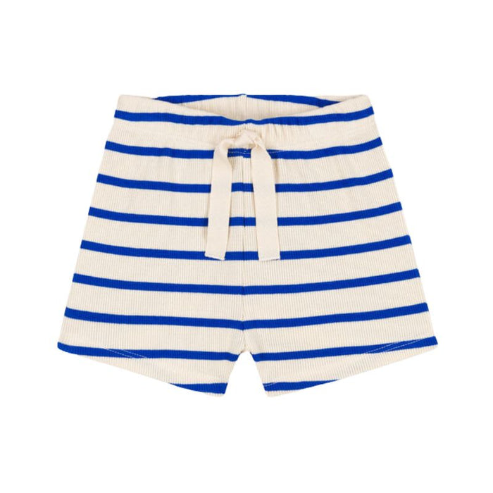 Cotton Short - 6m to 36m - Blue Stripes par Petit Bateau - Petit Bateau | Jourès