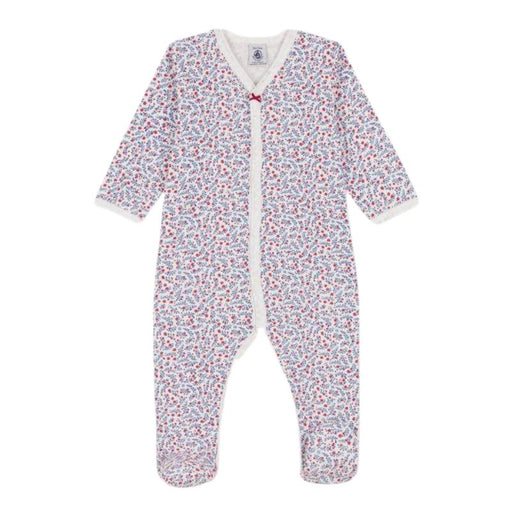 Pyjama en coton biologique Dors-bien - 1m à 6m - Fleurs par Petit Bateau - Combinaisons, pyjamas et gigoteuse | Jourès