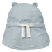 Gorm Reversible Seersucker Sun Hat - 0m to 2Y - Blue Wave / Creme de la creme par Liewood - Liewood - Clothes | Jourès