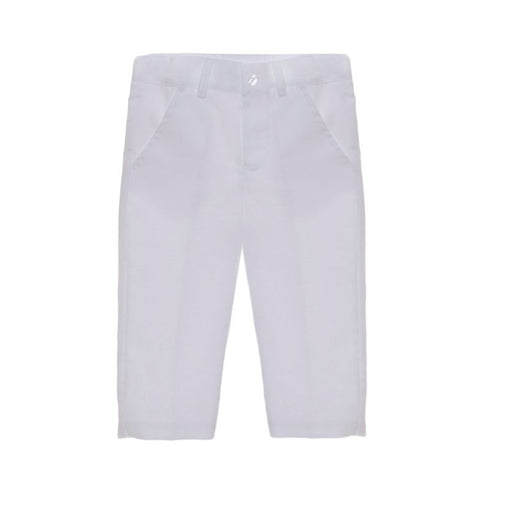 Mini Linen Pants - 6m to 4T - White par Patachou - Pants & Shorts | Jourès