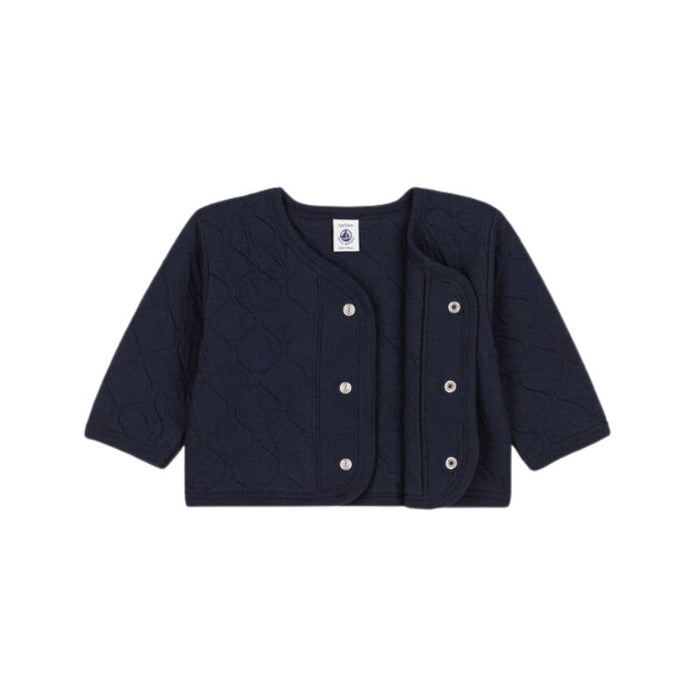 Quilted Cardigan - 6m to 36m - Smoking par Petit Bateau - T-shirts, sweaters & cardigans | Jourès