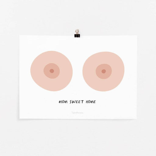 Mini'Poster - Mom Sweet Home - C par Tajinebanane - Breast Milk Pumps & Accessories | Jourès