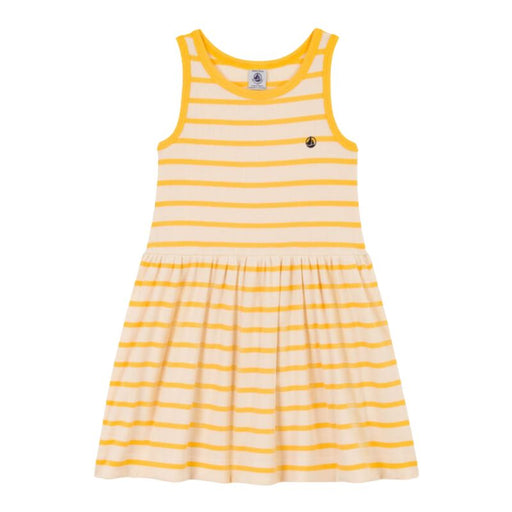 Sleeveless Dress - 3m to 24m - Daisy Stripes par Petit Bateau - Dresses & skirts | Jourès