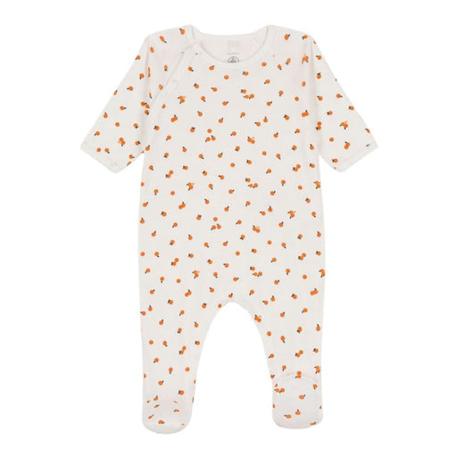 Pyjama en coton biologique Dors-bien - 1m à 6m - Oranges par Petit Bateau - Combinaisons, pyjamas et gigoteuse | Jourès