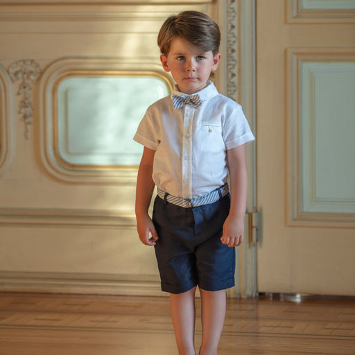 Mini chemise et noeud papillon - 6m à 4T - Beige par Patachou - Patachou | Jourès