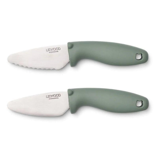 Perry cutting knife set - Faune green par Liewood - Imitation Games | Jourès