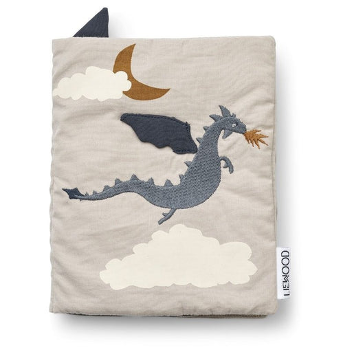Drako Fabric Book - Little Dragon / Dark Sandy par Liewood - Stocking Stuffers | Jourès