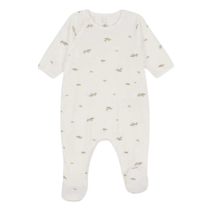 Pyjama en coton biologique Dors-bien - 1m à 6m - Hippo par Petit Bateau - Pyjamas | Jourès