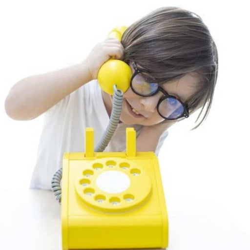 Téléphone Rétro - jaune par kiko+ & gg* - Jeux éducatifs et loisirs | Jourès