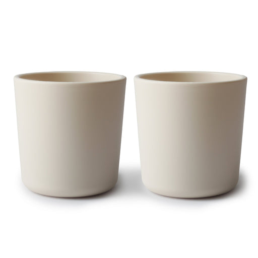 Dinnerware Cup for Kids - Set of 2 - Ivory par Mushie - Cups, Sipping Cups and Straws | Jourès