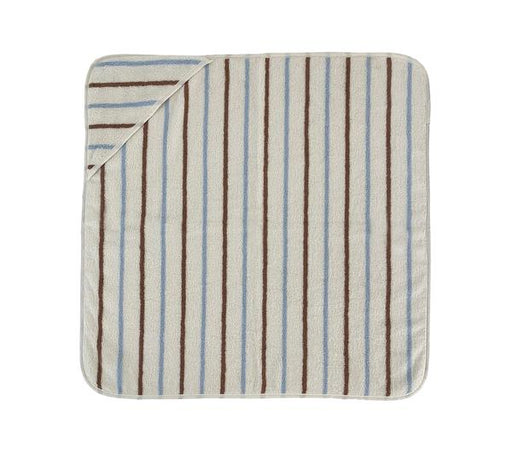 Raita Hooded Towel - Caramel / Ice Blue par OYOY Living Design - OYOY MINI - Salle de bain | Jourès