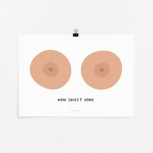 Mini'Poster - Mom Sweet Home - A par Tajinebanane - Breast Milk Pumps & Accessories | Jourès