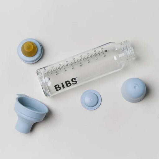 BIBS Baby Glass Bottle Complete Set Latex - 110ml - Blush par BIBS - Glass Baby Bottles | Jourès
