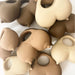 Jouet dentaire en caoutchouc - Boobs - Mocha par Konges Sløjd - Tire-laits et accessoires d'allaitement | Jourès