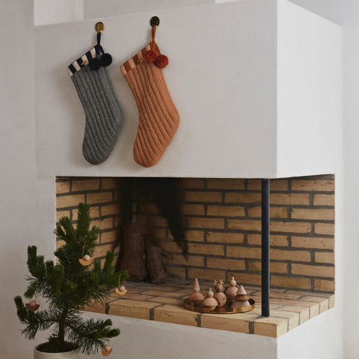 Christmas Stocking - Laja - Caramel par OYOY Living Design - OYOY Living Design | Jourès