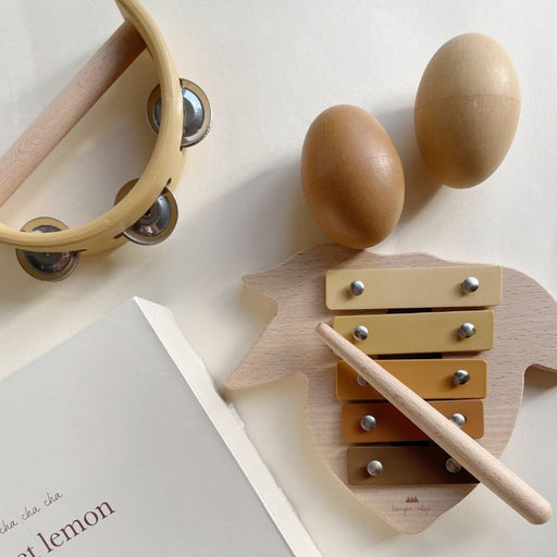 Wooden Musical Set - Lemon par Konges Sløjd - Musical toys | Jourès